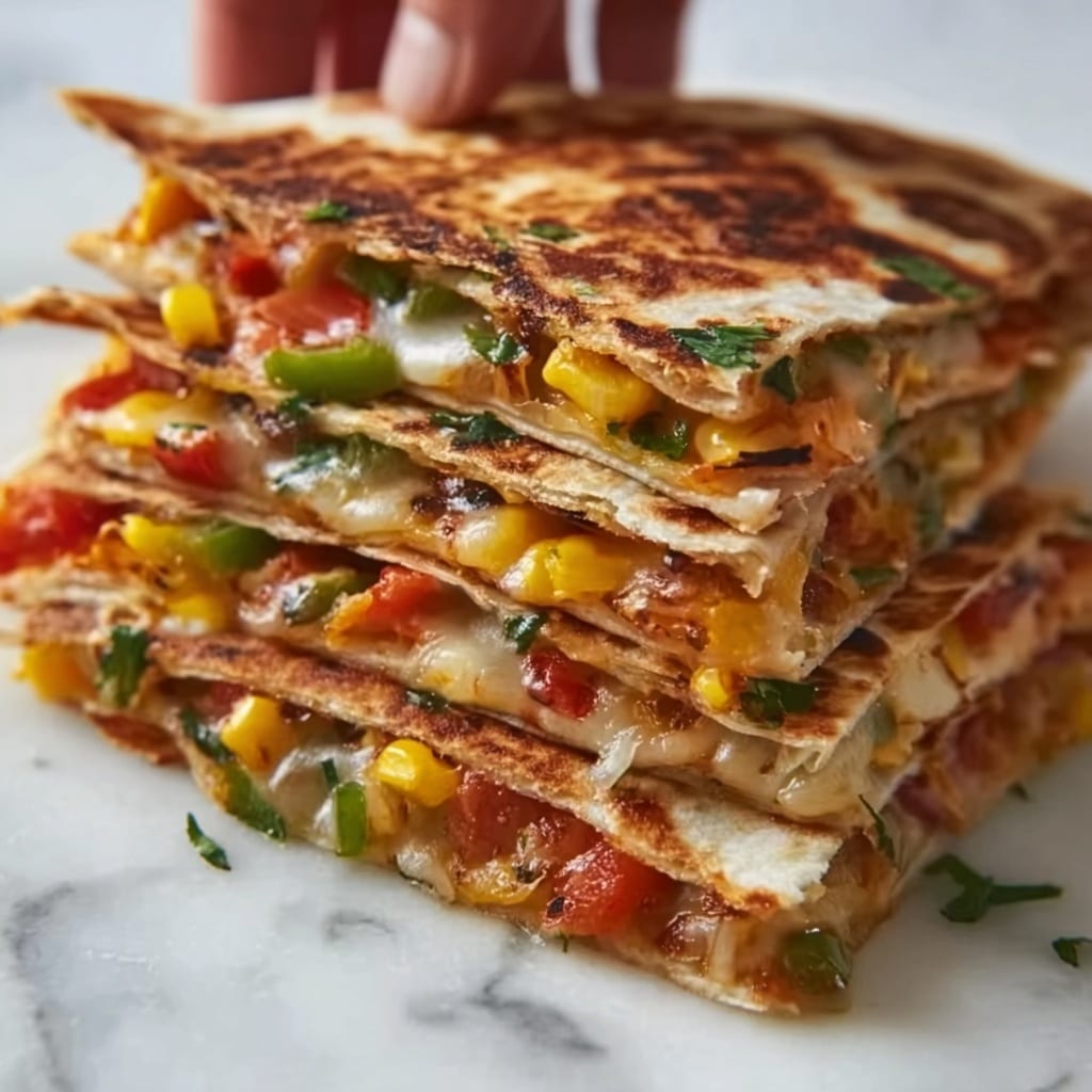 Farmer's Market Vegetarian Quesadillas Recipe - Recipe Image