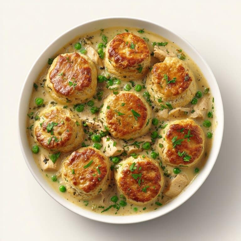 Chicken Pot Pie with Cheddar Chive Biscuits Recipe