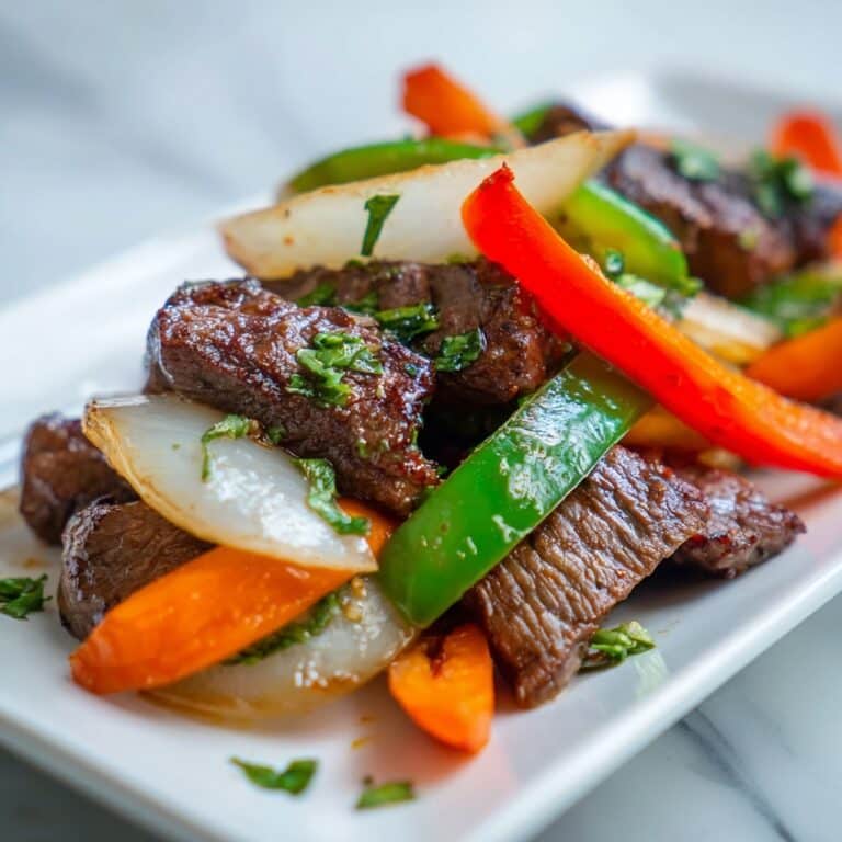 Sizzling Pepper Steak with Onions Recipe