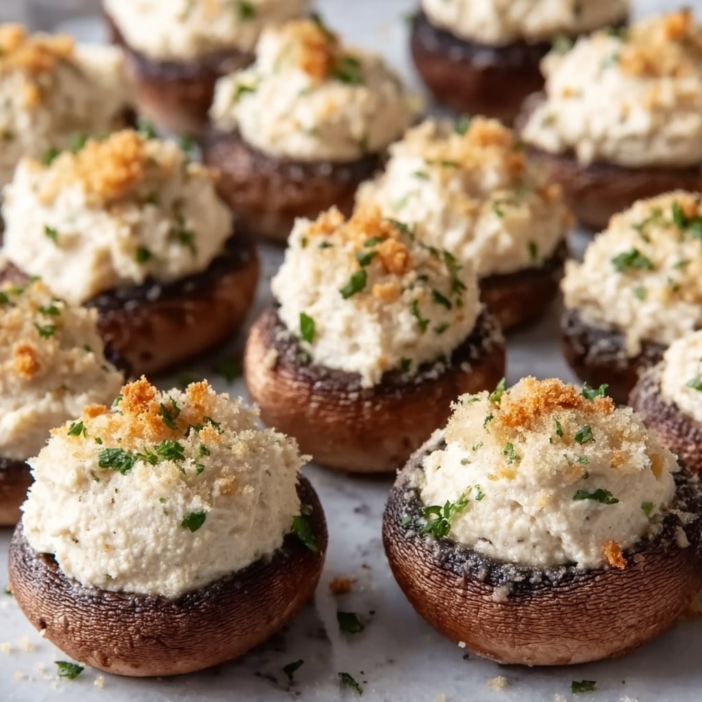 Savory Stuffed Mushrooms with Garlic and Parmesan Recipe - Recipe Image