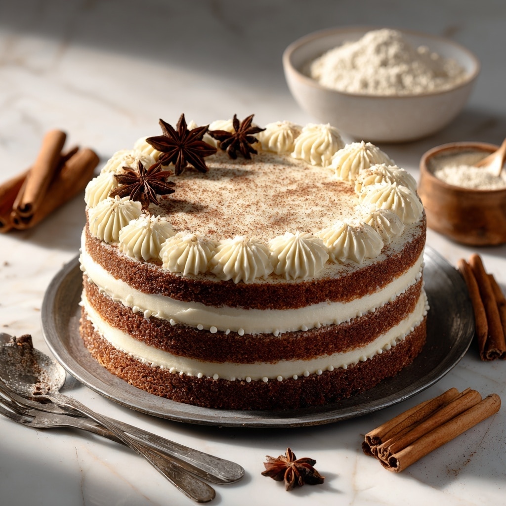 Chai Cake with Cream Cheese Frosting Recipe - Recipe Image