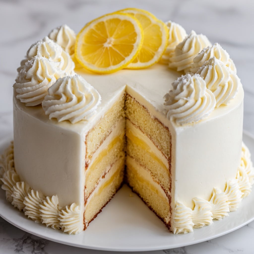Italian Lemon Cream Cake Recipe - Recipe Image