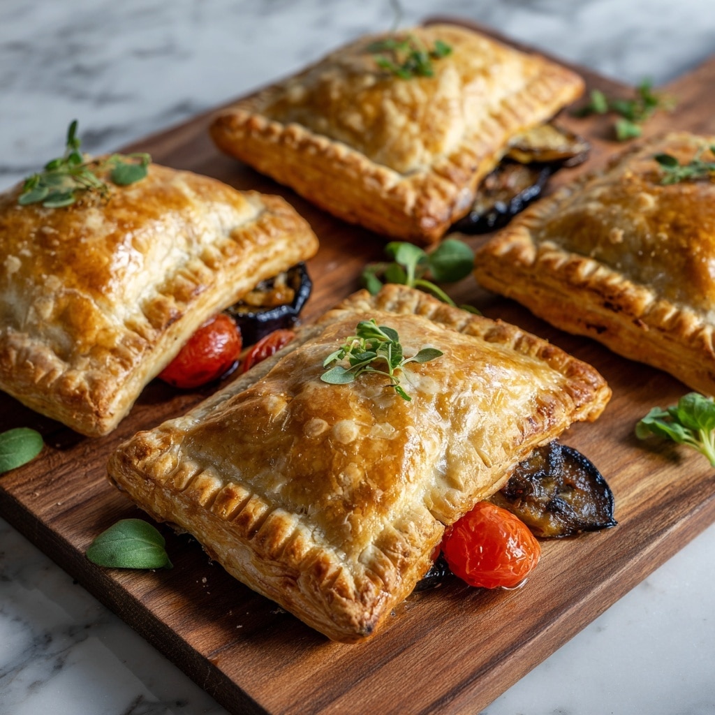 Ratatouille Hand Pies with Eggplant, Heirloom Tomato, & Cornmeal Crust Recipe - Recipe Image