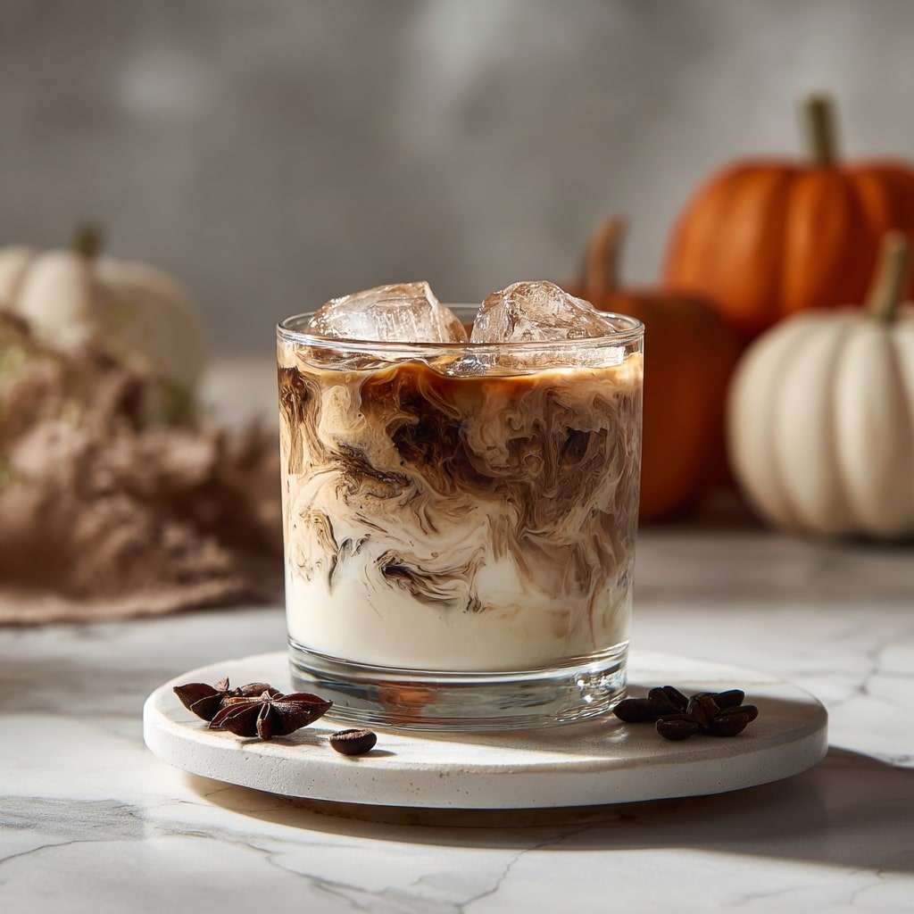 Iced Pumpkin Cream Chai Tea Latte (Starbucks Copycat) Recipe - Recipe Image