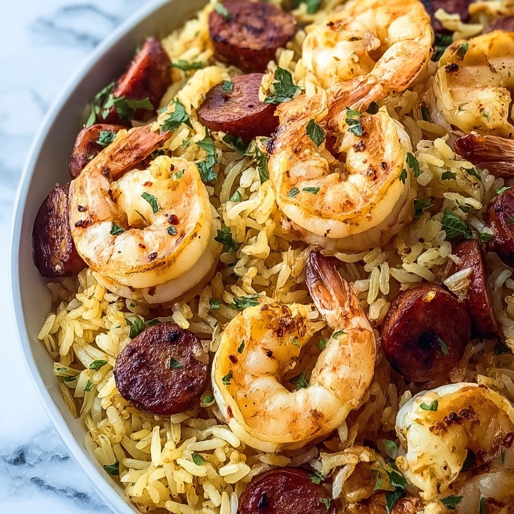 Quick One-Pot Seafood Rice Recipe - Recipe Image