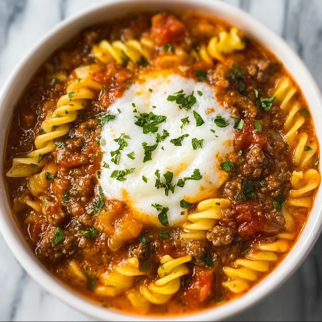 Slow Cooker Lasagna Soup Recipe - Recipe Image