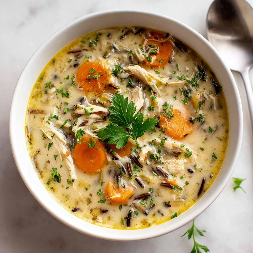 Healthy Chicken Wild Rice Soup Recipe - Recipe Image