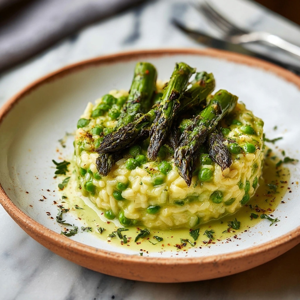 Easy Spring Asparagus Risotto Recipe - Recipe Image