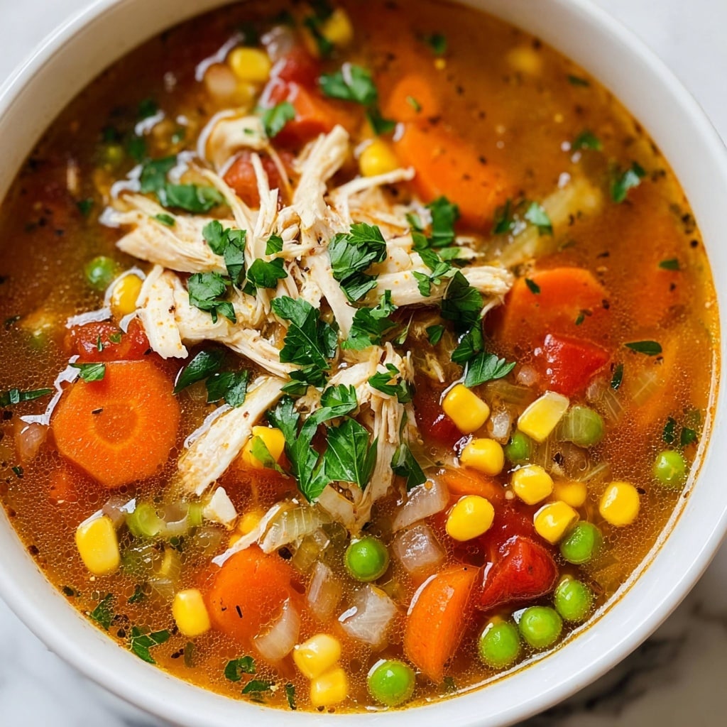Healthy Chicken Vegetable Soup Recipe - Recipe Image
