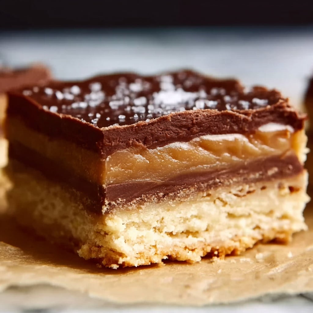 Nutella Stuffed Salted Caramel Blondies Recipe - Recipe Image