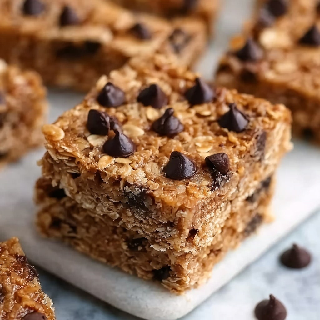 Healthy Chocolate Chip Oat Bars Recipe - Recipe Image