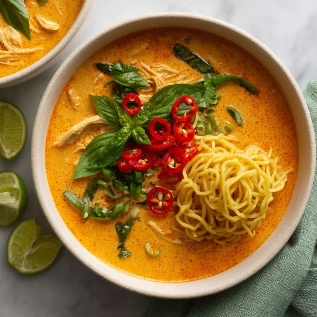 Creamy Curry Coconut Noodle Soup Recipe