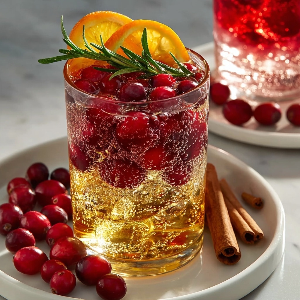 Festive Cranberry-Apple Mocktail with Spiced Citrus and Sparkling Ginger Recipe - Recipe Image