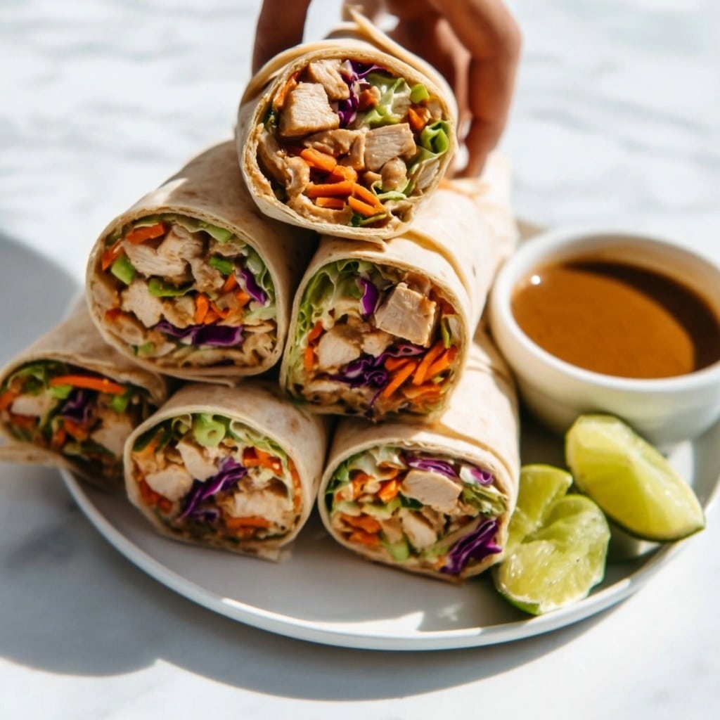 Peanut Chicken Wraps Recipe - Recipe Image