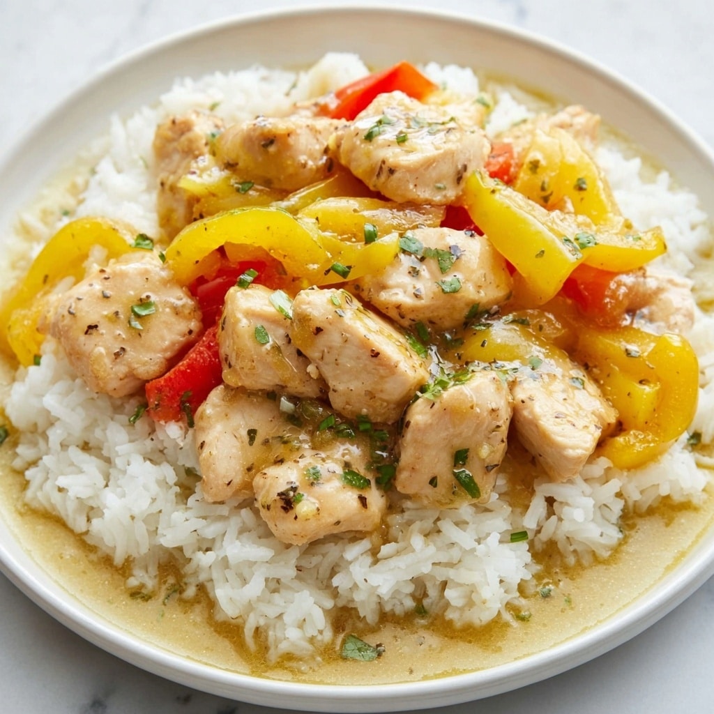 Easy Creamy Pepperoncini Chicken Recipe - Recipe Image
