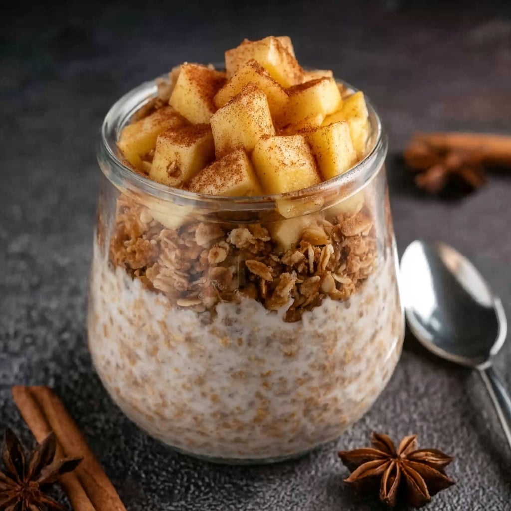 Apple Cinnamon Overnight Oats Recipe - Recipe Image