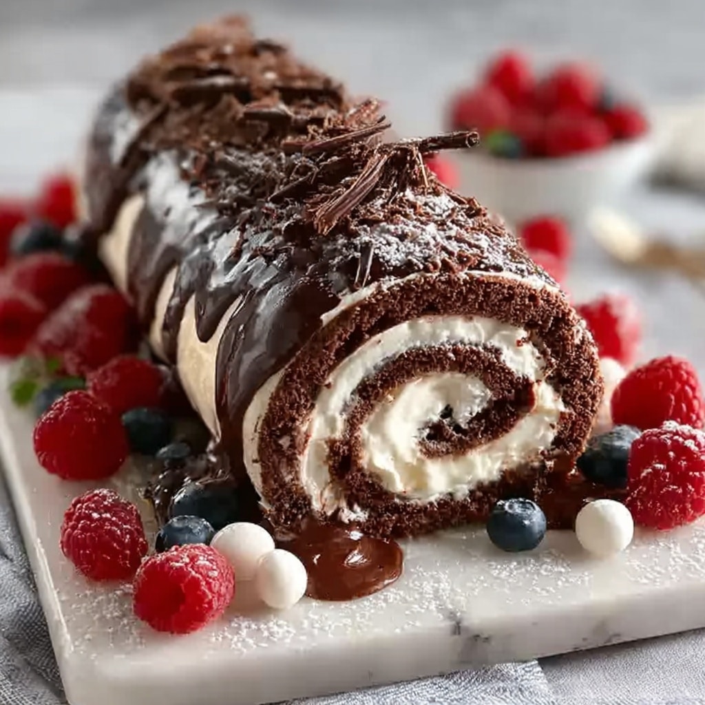 Choco Swiss Roll Delight Recipe - Recipe Image