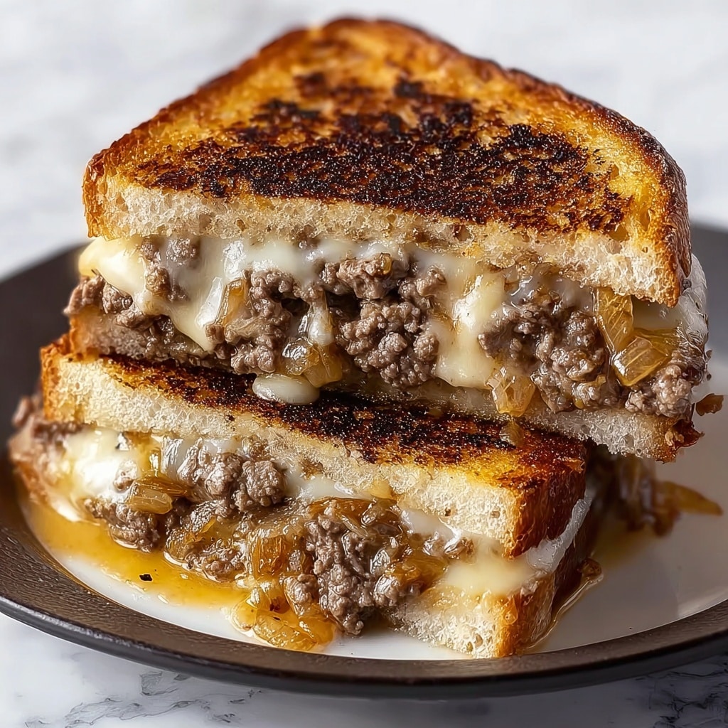 Patty Melts with Secret Bacon-Laden Sauce Recipe - Recipe Image