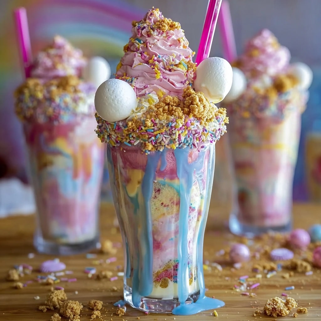 Unicorn Fantasy Freakshakes Recipe - Recipe Image