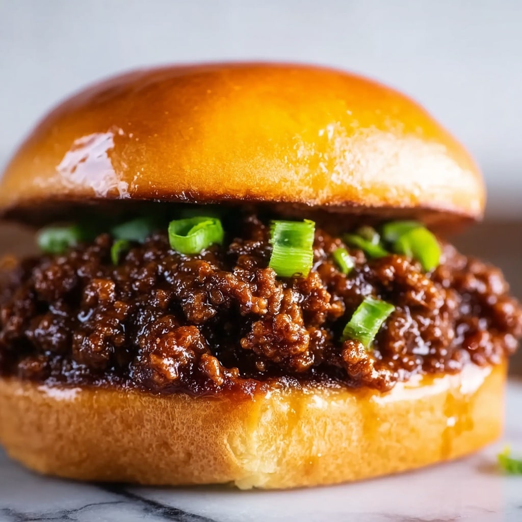 Korean Beef Sloppy Joes Recipe - Recipe Image