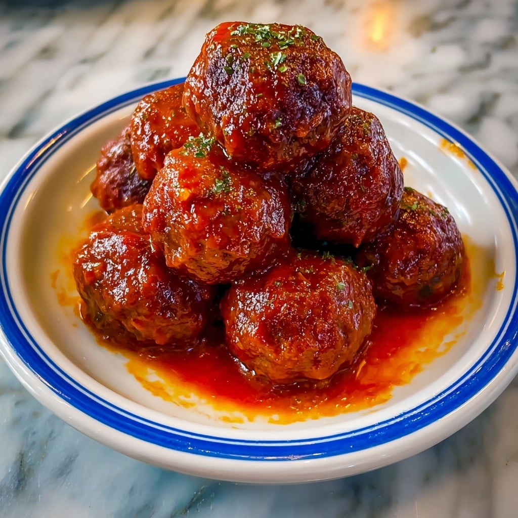 Slow-Cooker Grape Jelly Meatballs Recipe - Recipe Image