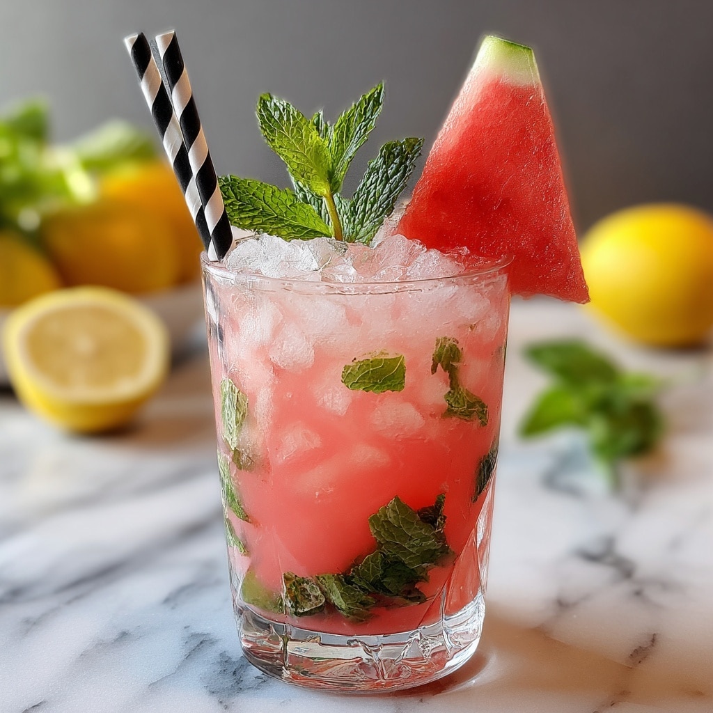 Watermelon Mint Lemonade Recipe - Recipe Image