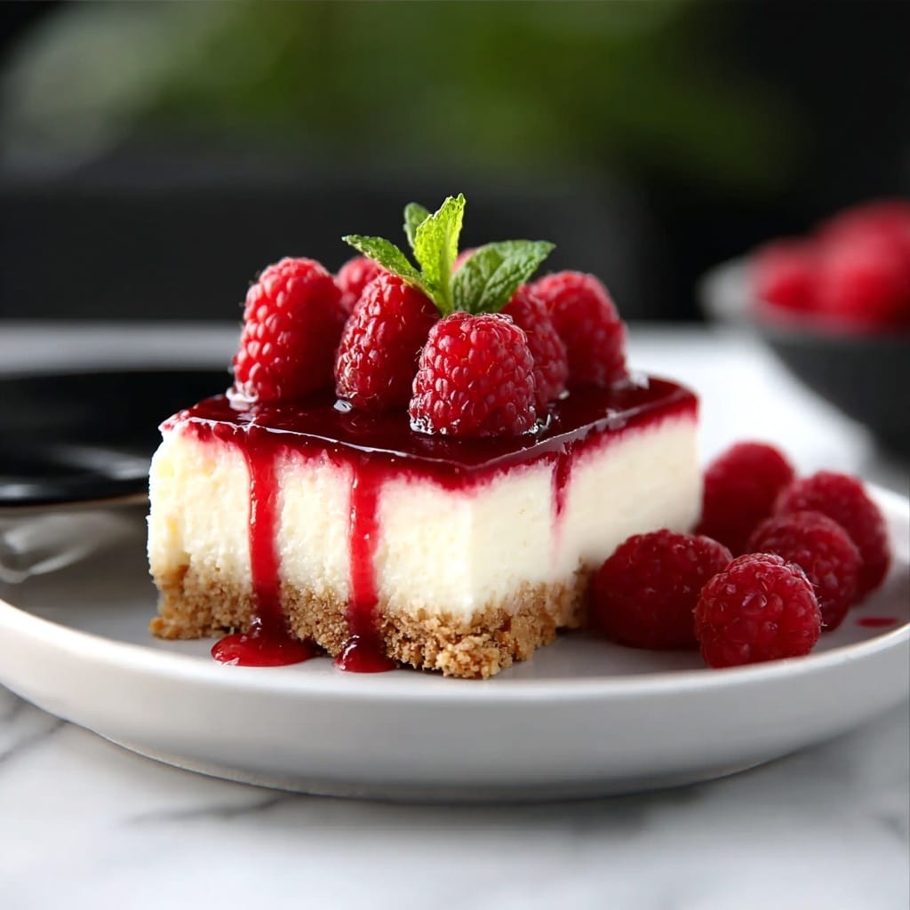 Easy Raspberry Cheesecake Recipe - Recipe Image