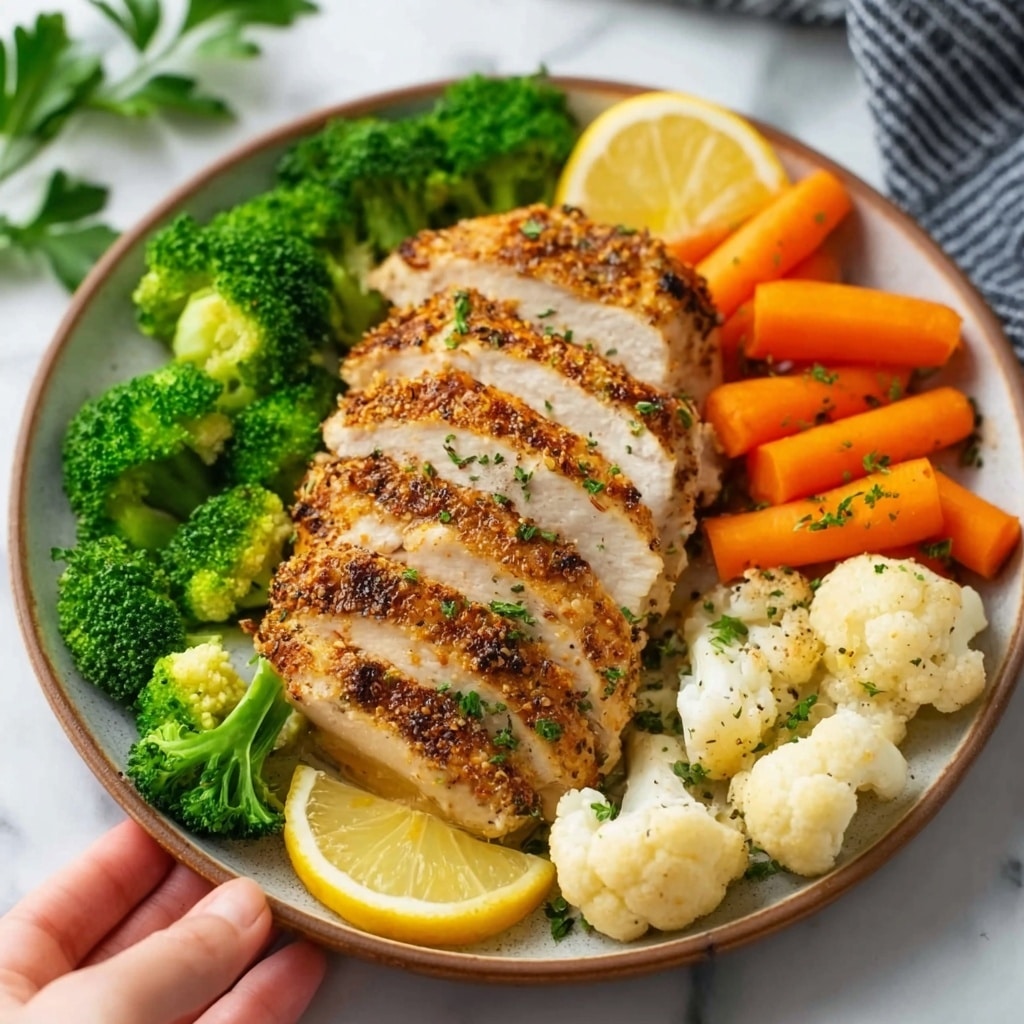 Juicy Air Fryer Lemon Herb Chicken Breast Recipe - Recipe Image
