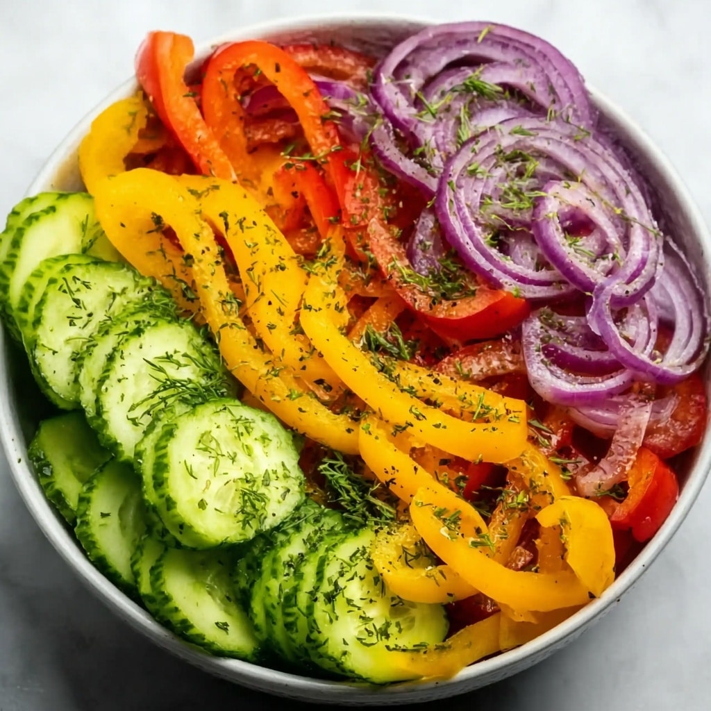 Cucumber Sweet Pepper Salad Recipe - Recipe Image