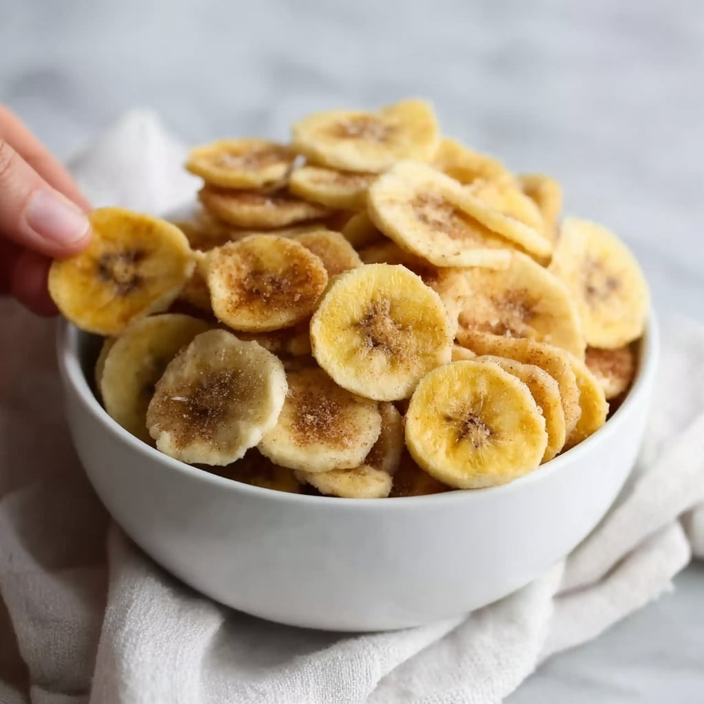 Cinnamon-Sugar Air Fryer Banana Chips Recipe - Recipe Image