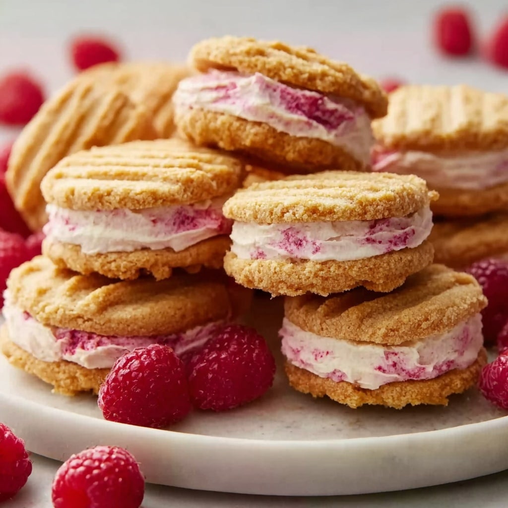 Raspberry Cream Sandwich Cookies Recipe - Recipe Image