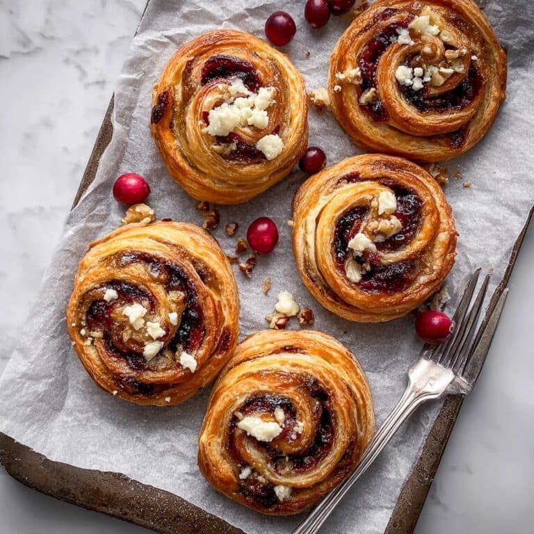 Irresistible Cranberry Goat Cheese Puff Pastry Swirls Recipe