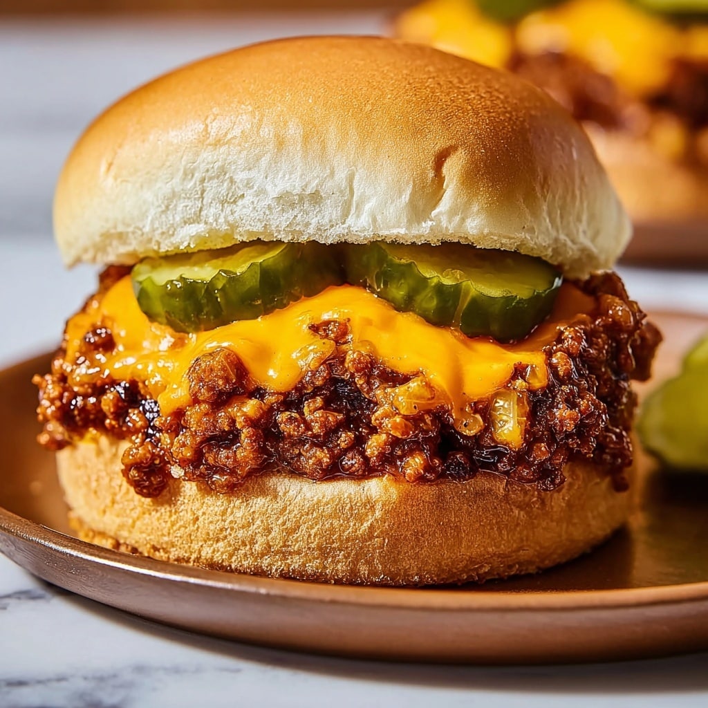 Cheesy Sloppy Joes Recipe - Recipe Image