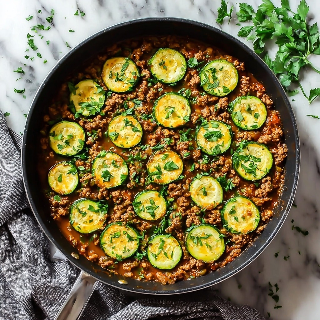 Ground Turkey and Zucchini Skillet Recipe - Recipe Image