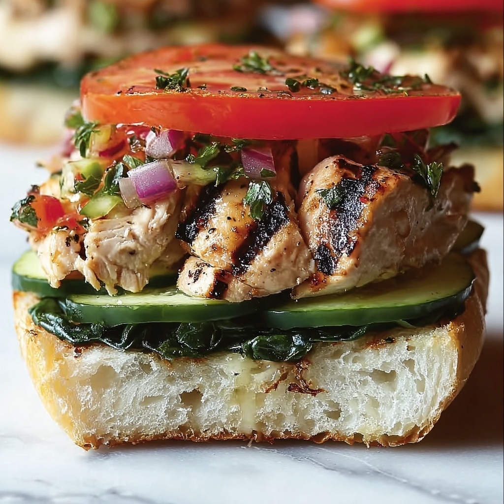 Greek Chicken Burgers Recipe - Recipe Image