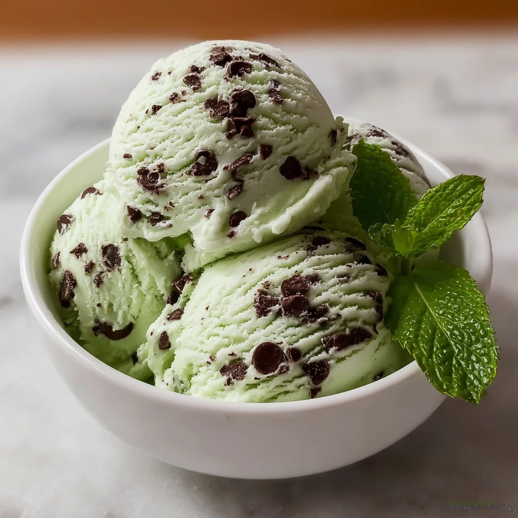 Mint Chocolate Chip Ice Cream Recipe - Recipe Image