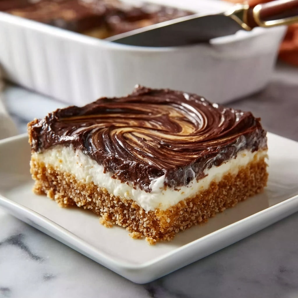 Eclair Cake with Chocolate Ganache Recipe - Recipe Image