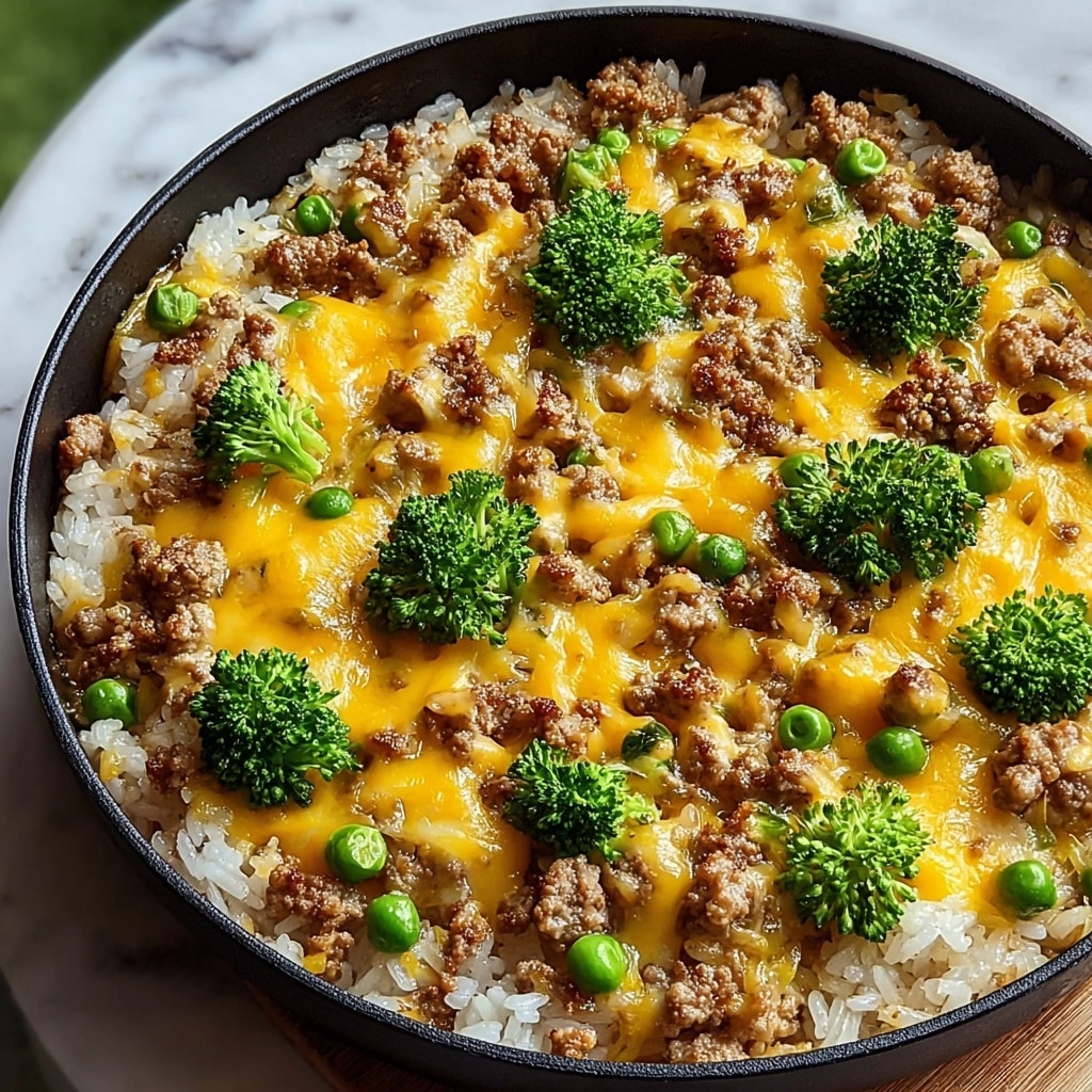 Cheesy Turkey Rice Recipe - Recipe Image