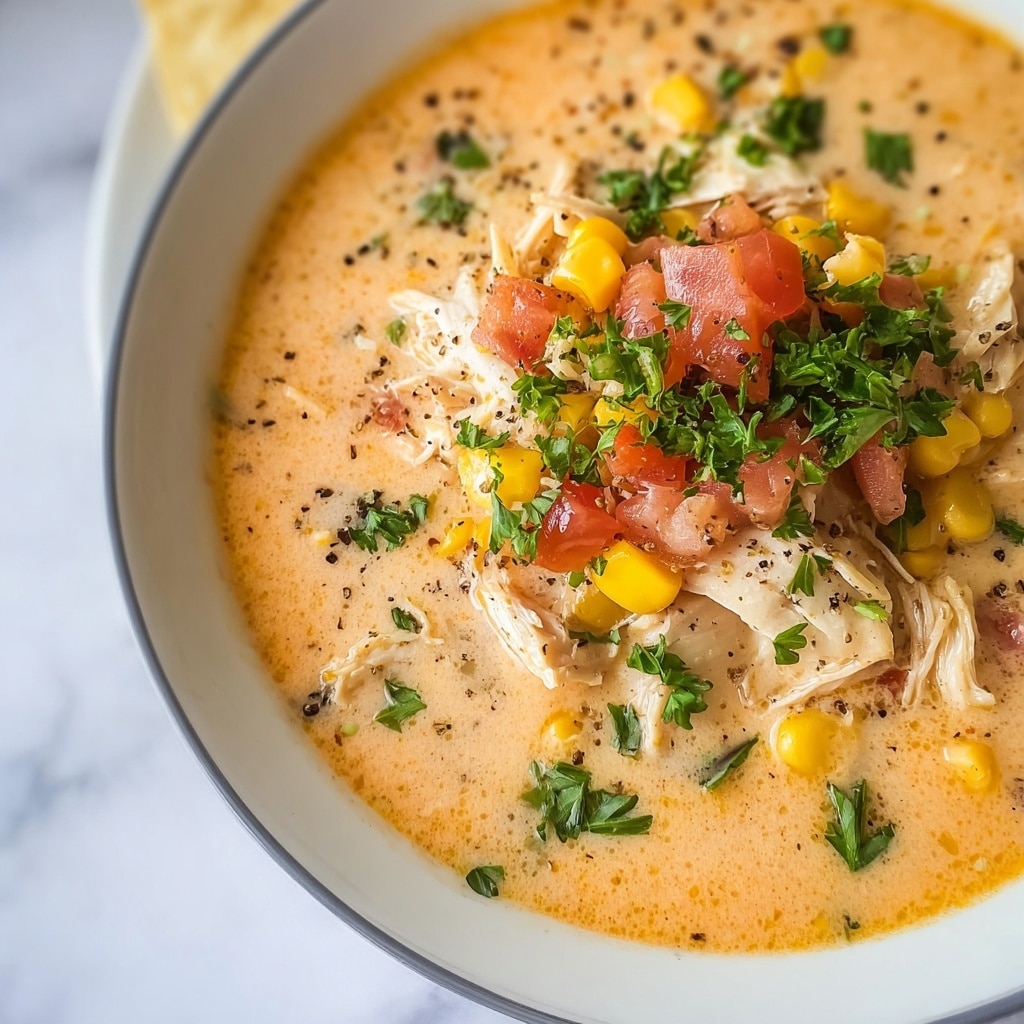 Creamy Southwest Chicken Soup Recipe - Recipe Image