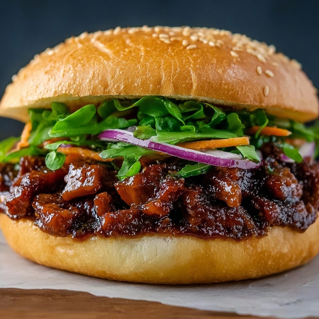 Teriyaki Beef Burger Recipe - Recipe Image