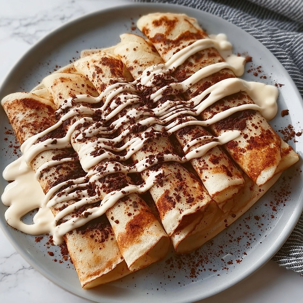 Cinnamon Roll Protein Crepes Recipe - Recipe Image