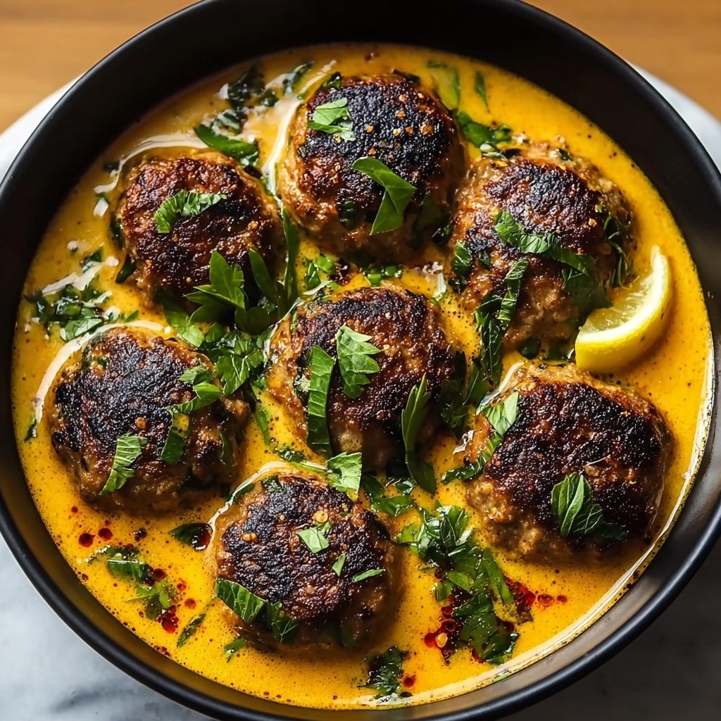 Thai Spiced Chicken Meatballs in Coconut Curry Recipe - Recipe Image