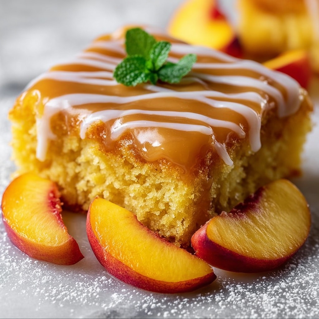 Brown Sugar Peach Cake Recipe