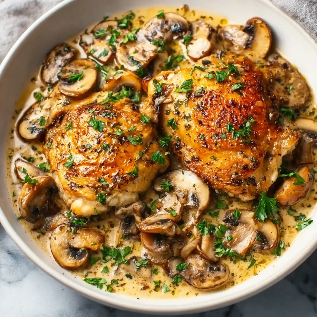 Creamy Mushroom Chicken Recipe - Recipe Image
