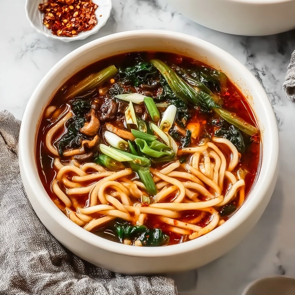 Spicy Korean Noodle Soup: An Amazing Ultimate Recipe - Recipe Image
