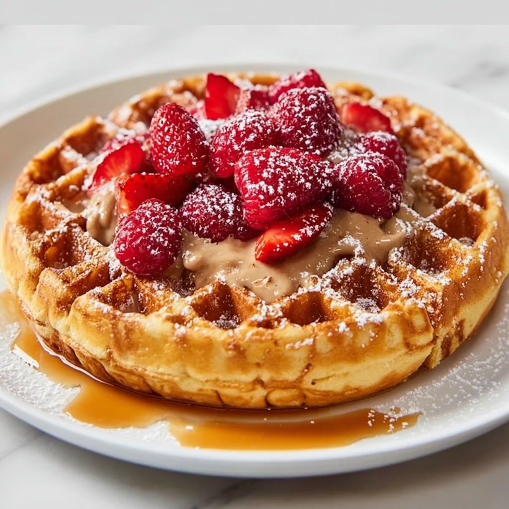 Cinnamon Sugar Belgian Waffles Recipe - Recipe Image