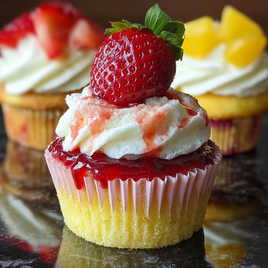 Strawberry Mango Margarita Cupcakes Recipe - Recipe Image
