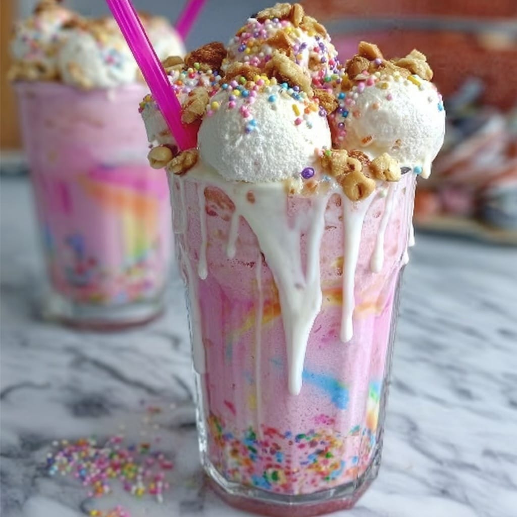 Unicorn Fantasy Freakshakes Recipe - Recipe Image