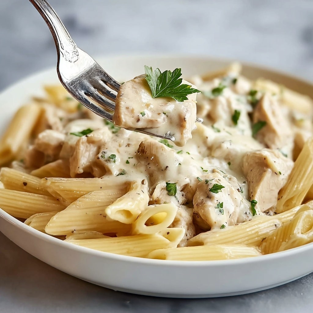 Creamy Chicken Alfredo Casserole Recipe - Recipe Image