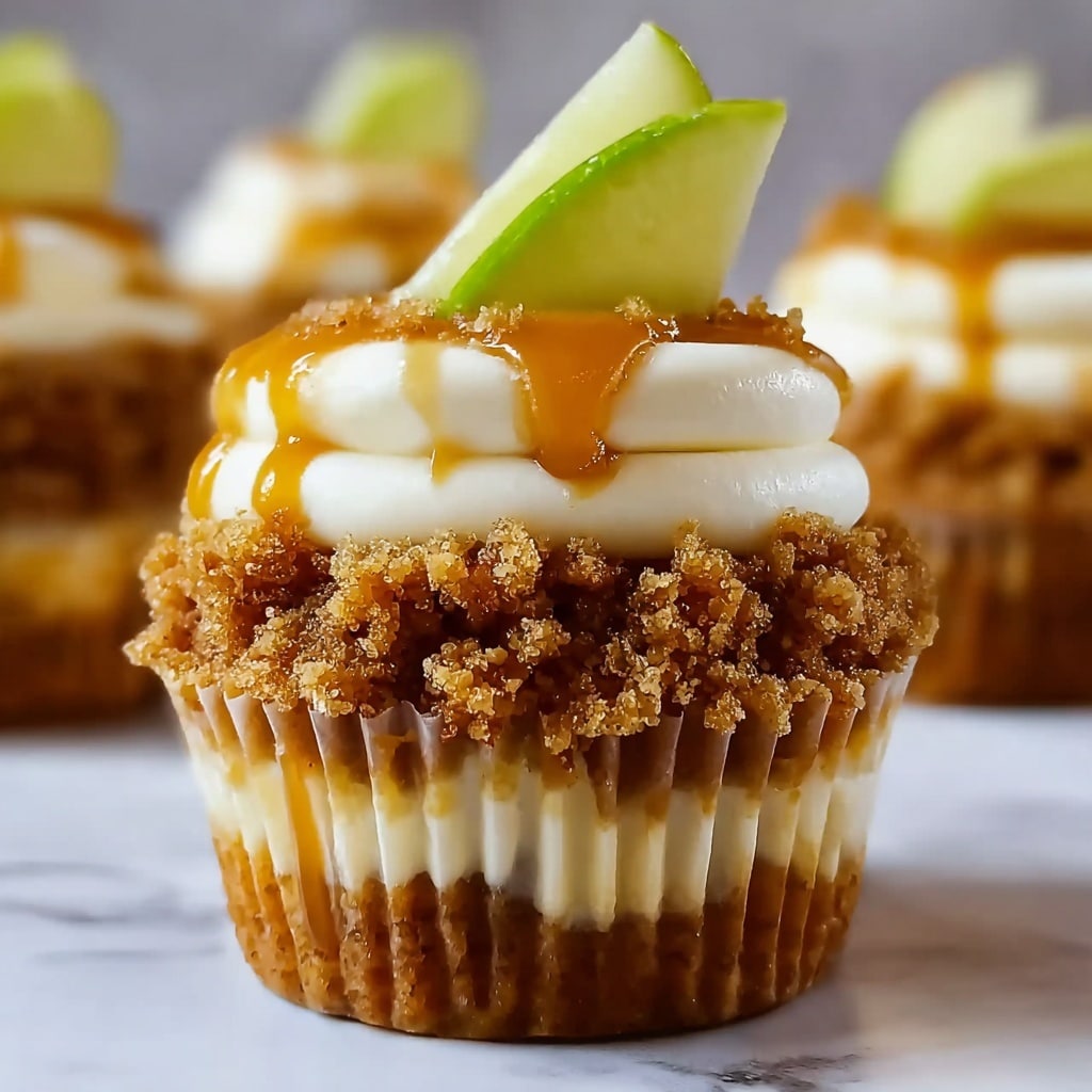 Apple Crisp Cheesecakes Recipe - Recipe Image